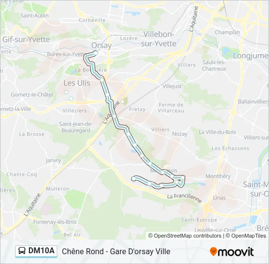 DM10A Bus Line Map