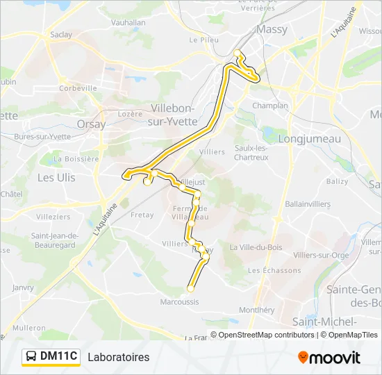 DM11C Bus Line Map