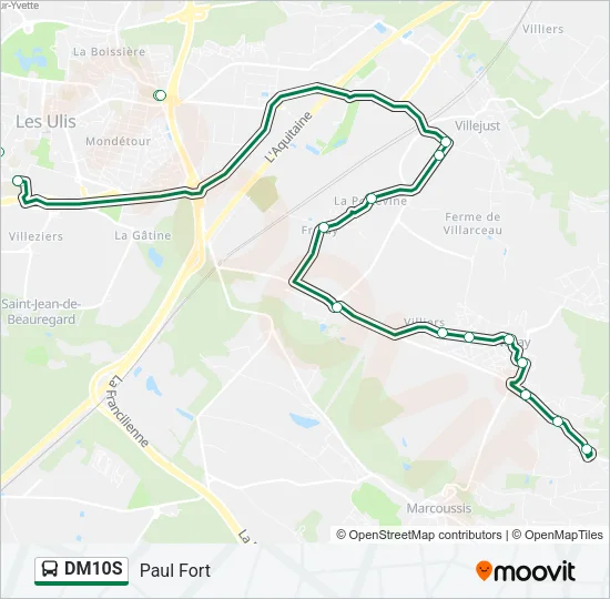 DM10S Bus Line Map