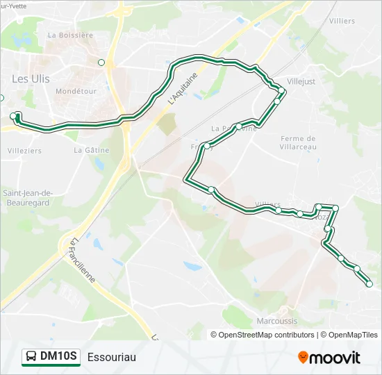 DM10S Bus Line Map