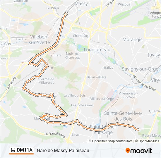 DM11A bus Line Map