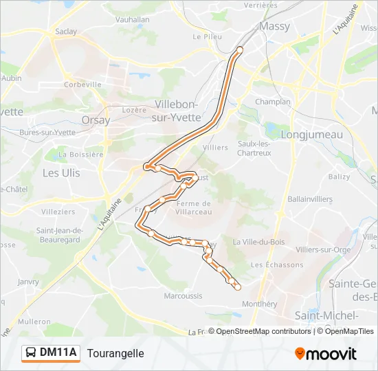 DM11A Bus Line Map