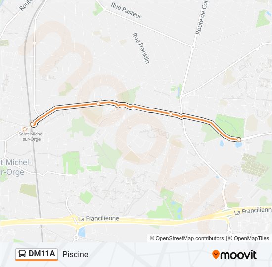 DM11A Bus Line Map