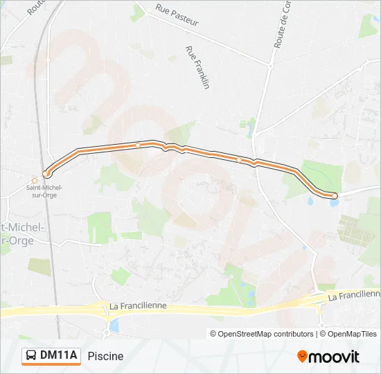DM11A Bus Line Map