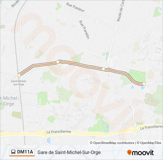 DM11A Bus Line Map