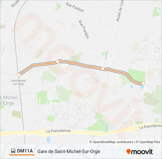 DM11A Bus Line Map