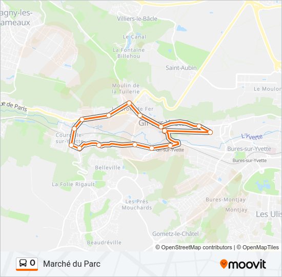 O Bus Line Map