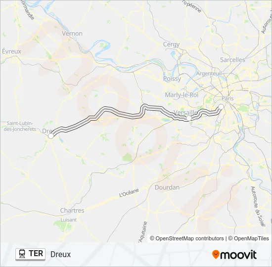 TER Train Line Map