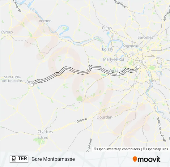 TER Train Line Map