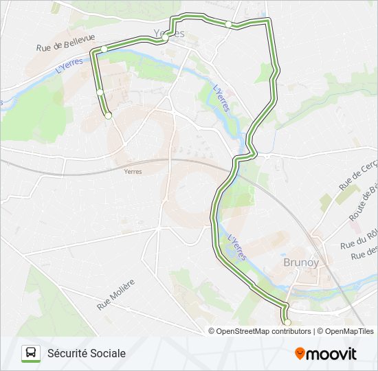 R1-R2-R3 Bus Line Map