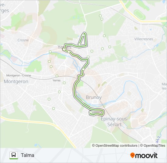 R1-R2-R3 Bus Line Map