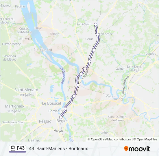 F43 Train Line Map