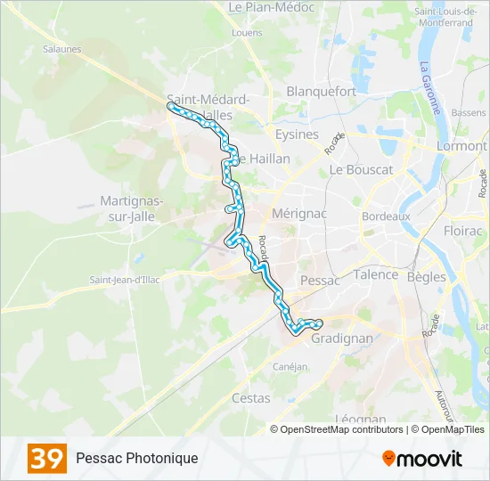 39 Bus Line Map