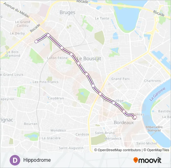 D Light Rail Line Map