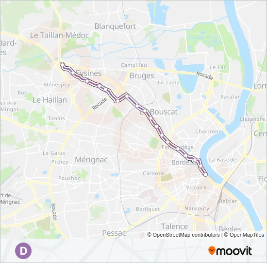 D Light Rail Line Map