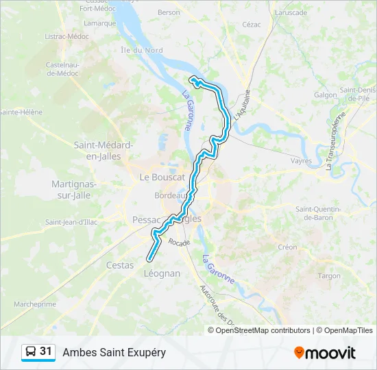 31 Bus Line Map