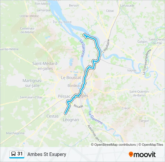 31 Bus Line Map