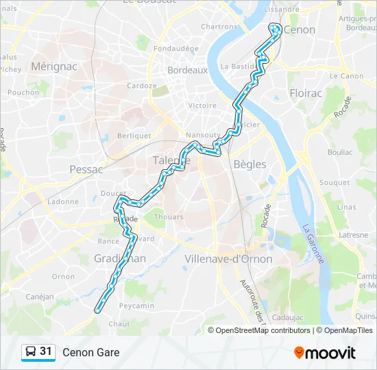 31 Bus Line Map