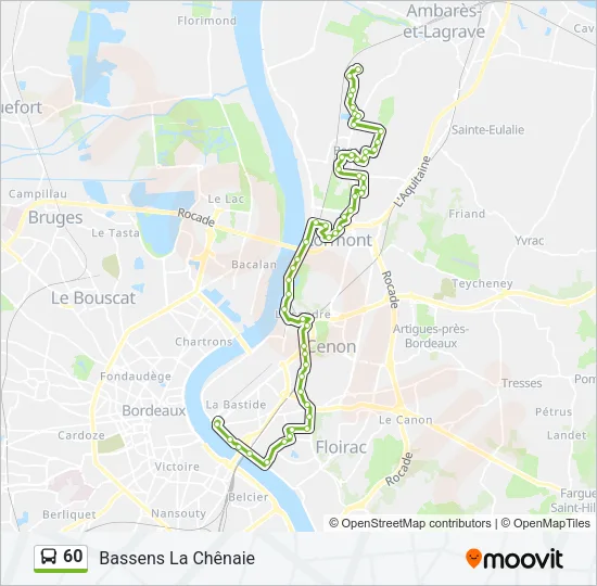 60 Bus Line Map