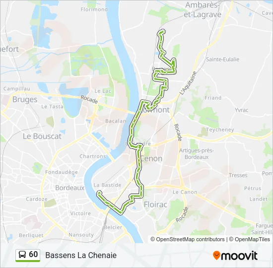 60 Bus Line Map