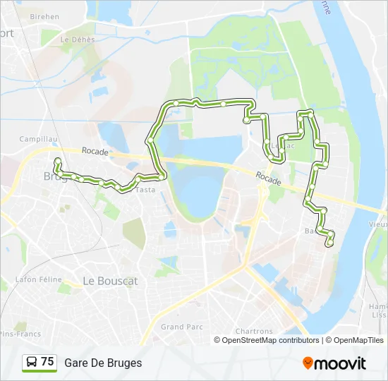 75 Bus Line Map