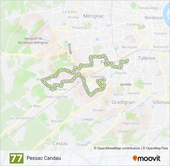 77 Bus Line Map