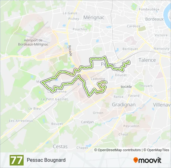 77 Bus Line Map