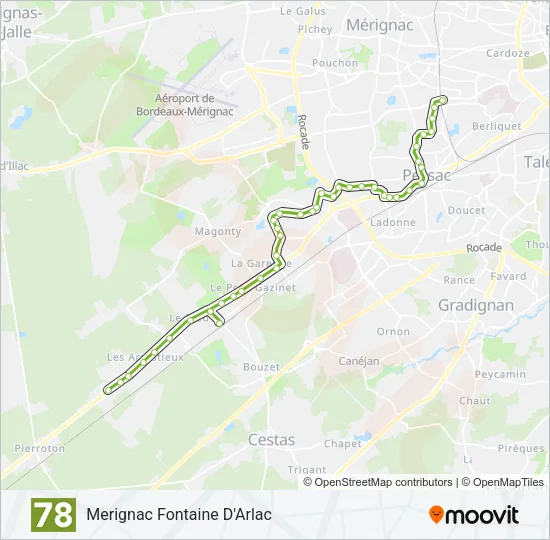 78 Bus Line Map