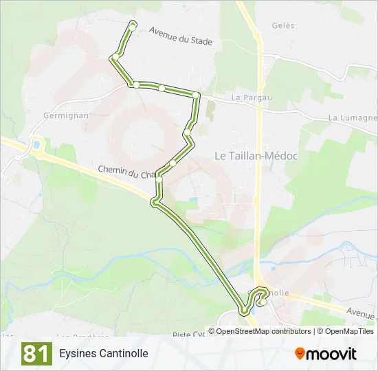 81 Bus Line Map