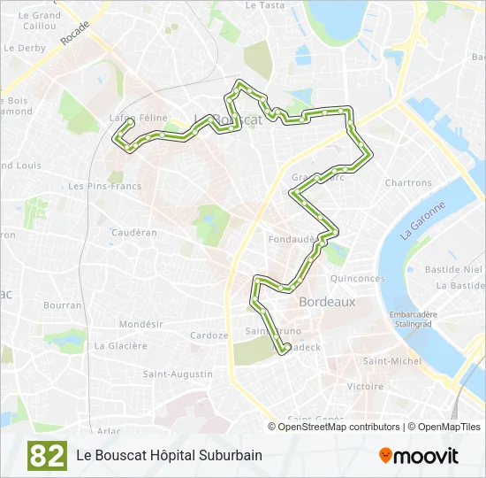 82 Bus Line Map