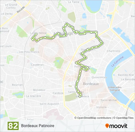 82 Bus Line Map