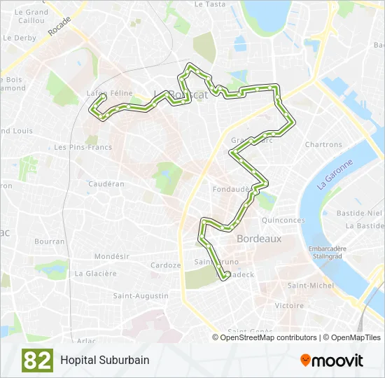 82 Bus Line Map