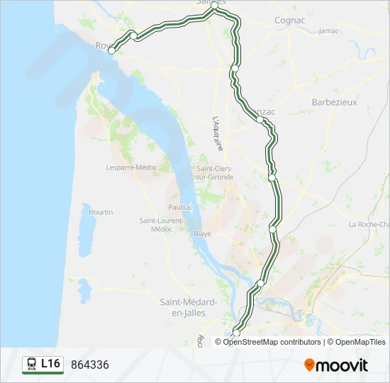 L16 Train Line Map