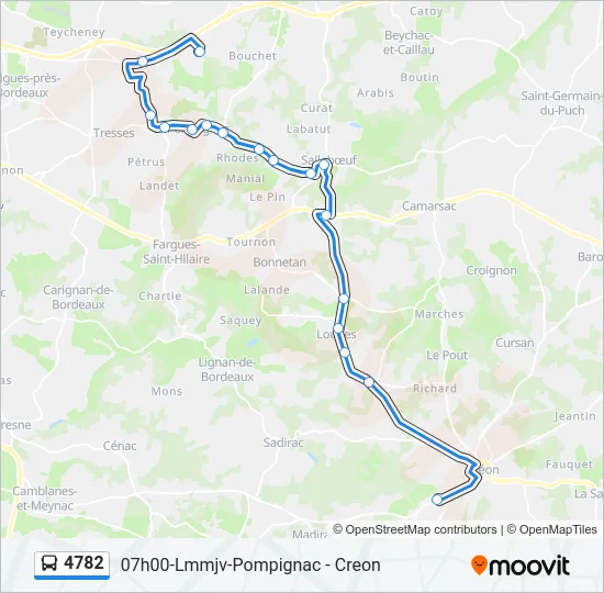 4782 Bus Line Map