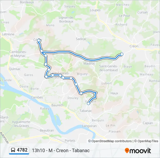 4782 Bus Line Map