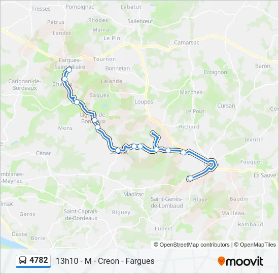 4782 Bus Line Map