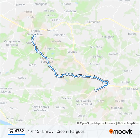 4782 bus Line Map