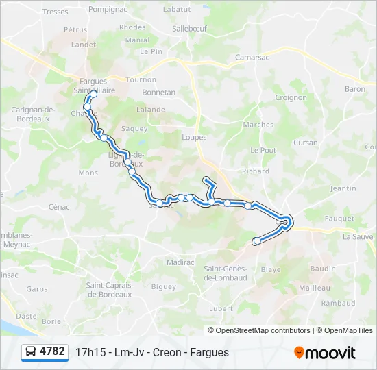 4782 Bus Line Map