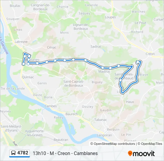 4782 Bus Line Map