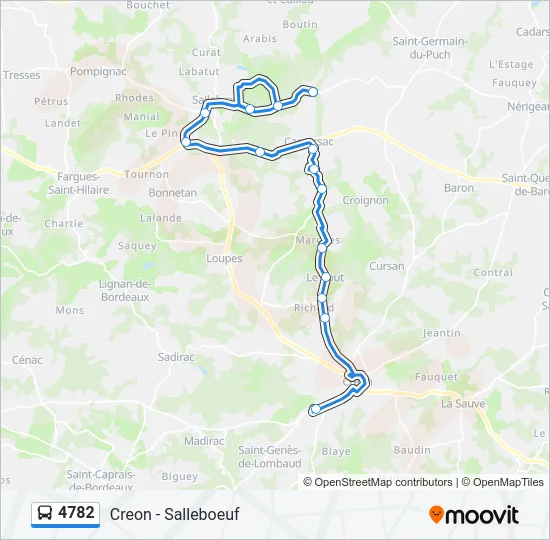 4782 Bus Line Map