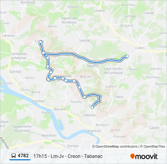 4782 Bus Line Map