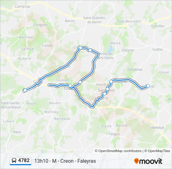 4782 Bus Line Map