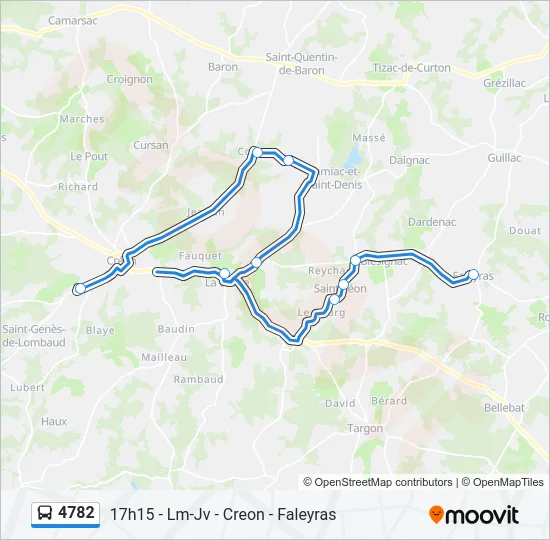 4782 Bus Line Map