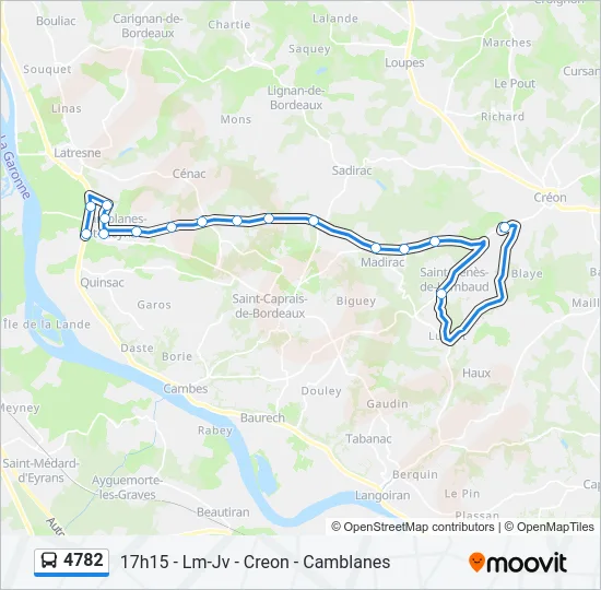 4782 Bus Line Map