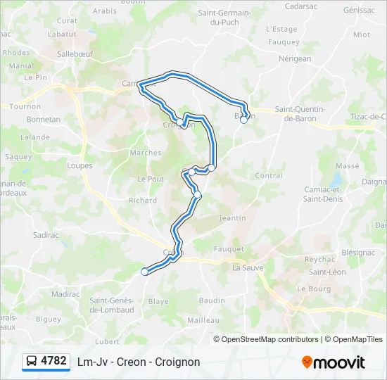 4782 Bus Line Map