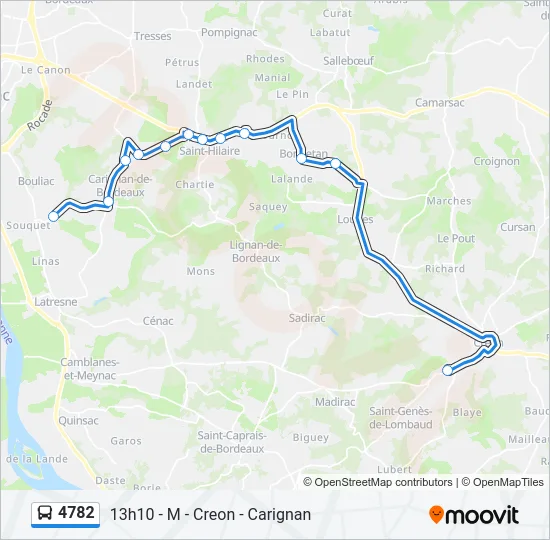 4782 Bus Line Map