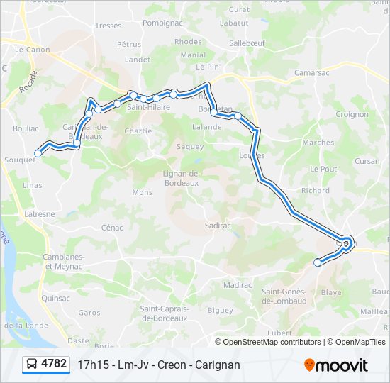 4782 bus Line Map