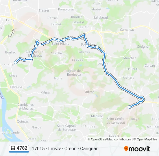 4782 Bus Line Map