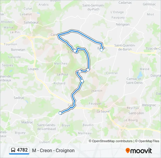 4782 Bus Line Map