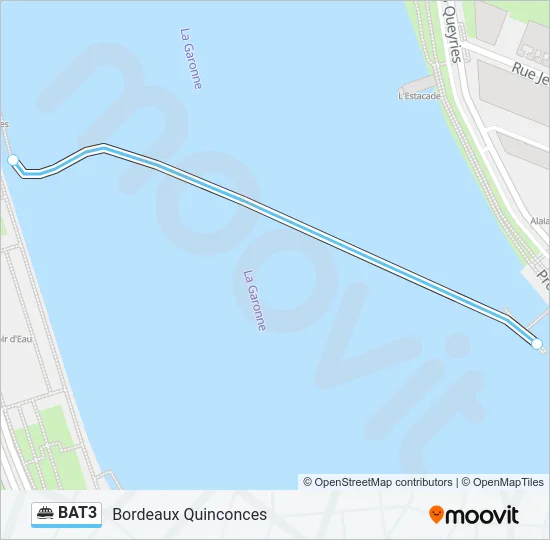 BAT3 Ferry Line Map